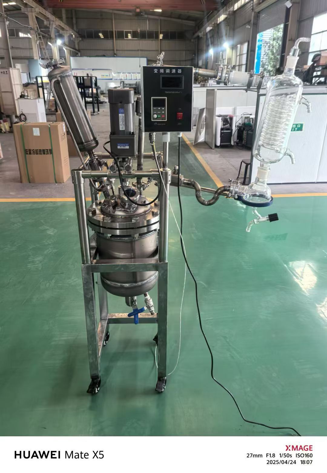 转让二手钛材反应釜 一台容积10升实验型双层钛材反应釜