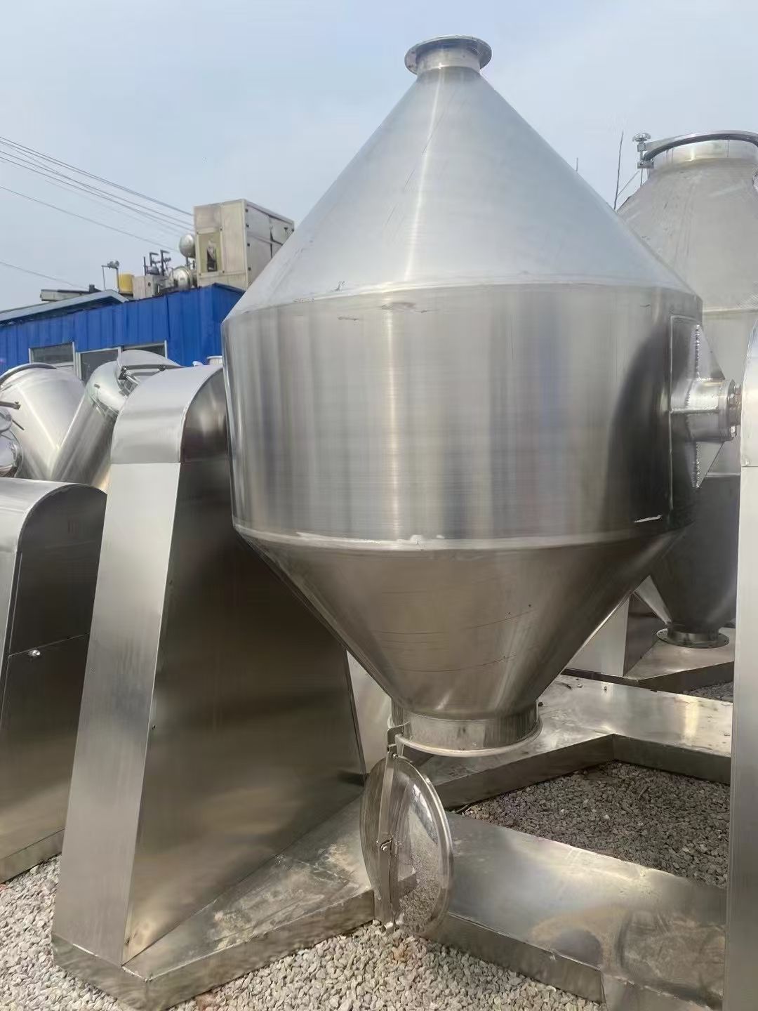 轉(zhuǎn)讓二手雙錐混合機(jī) 一臺(tái)容積1000L全不銹鋼高效雙錐混合機(jī)