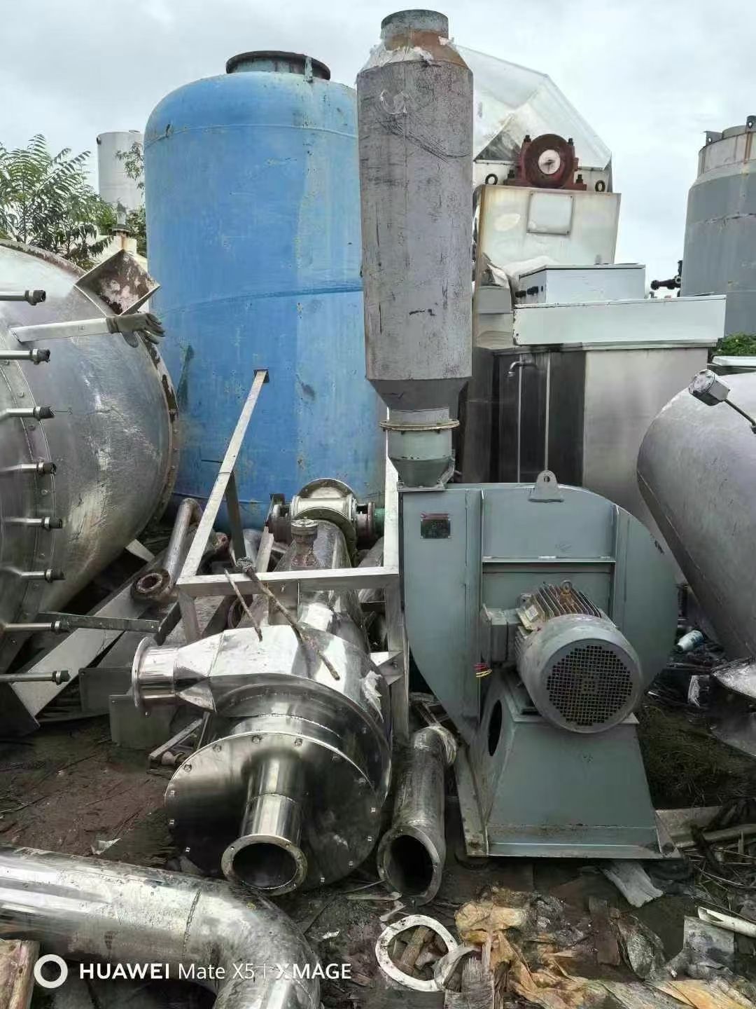 轉讓二手氣流粉碎機 一套昆山博瑞產600型流化床式氣流粉碎機