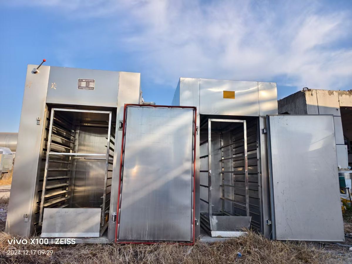 转让二手热风烘箱 两台24盘单门单车电气两用热风循环烘箱