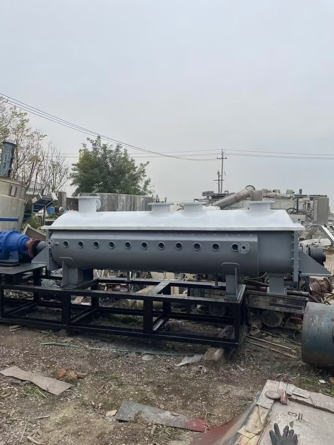 轉(zhuǎn)讓二手槳葉干燥機 一臺面積10平方空心式槳葉干燥機