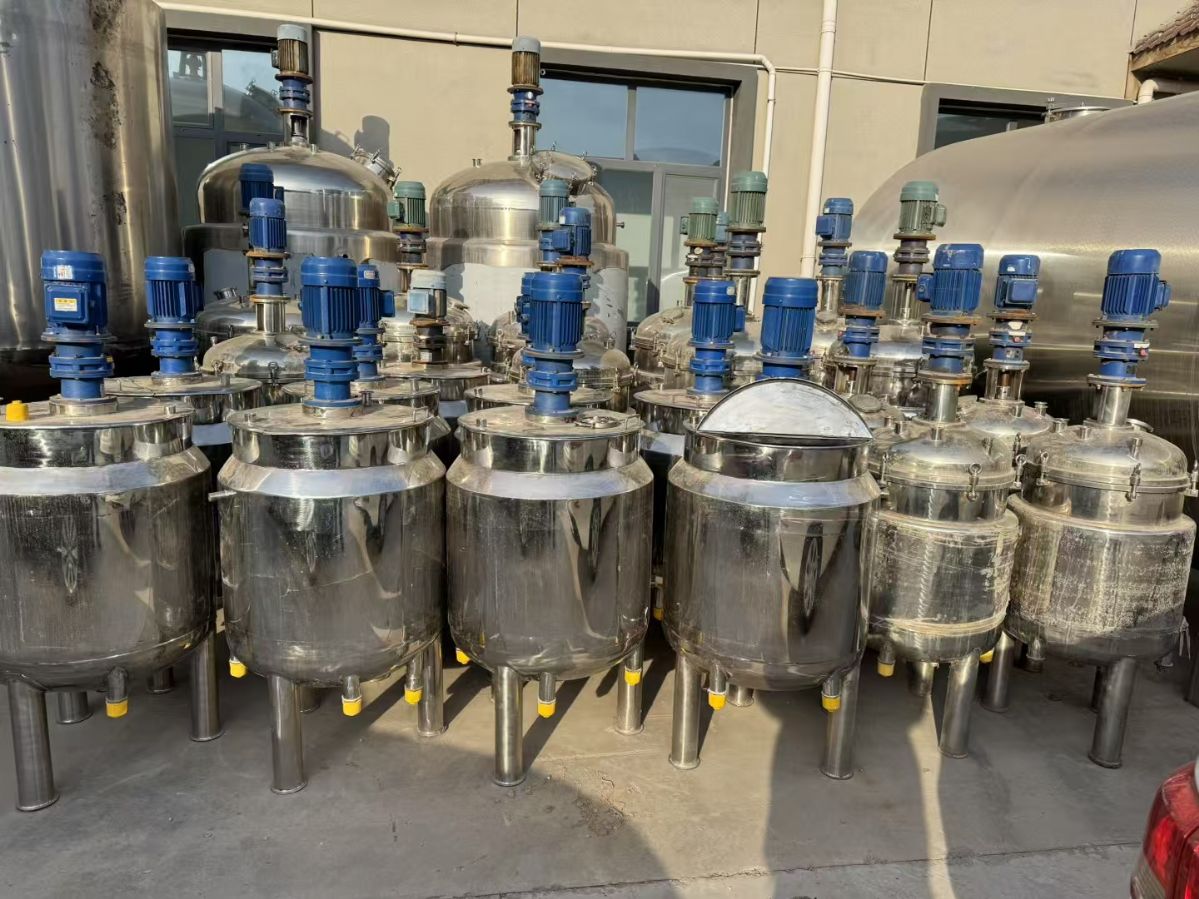 轉讓二手電加熱攪拌罐 10臺容積200L上平口電加熱攪拌罐