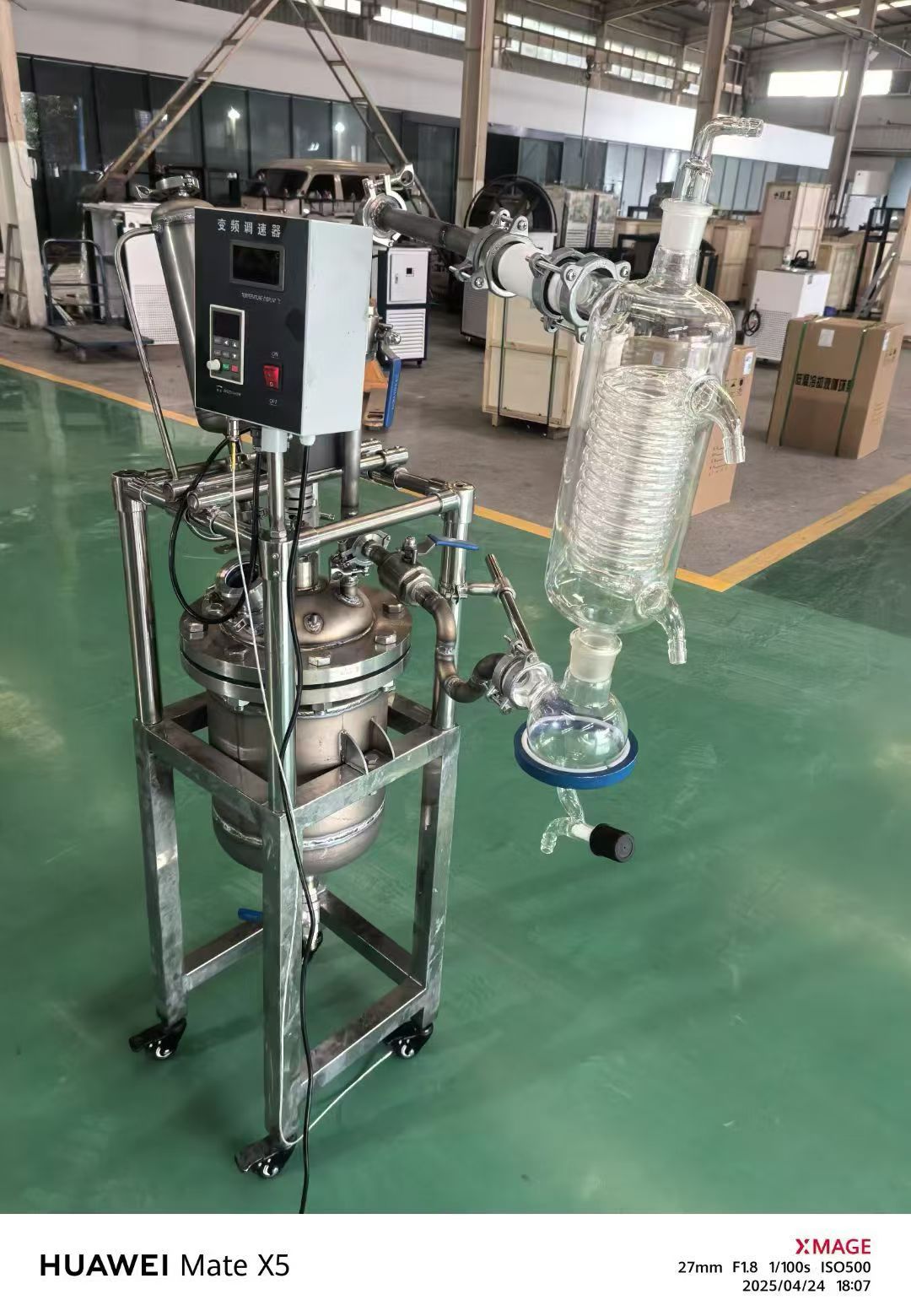 转让二手钛材反应釜 一台容积10升实验型双层钛材反应釜