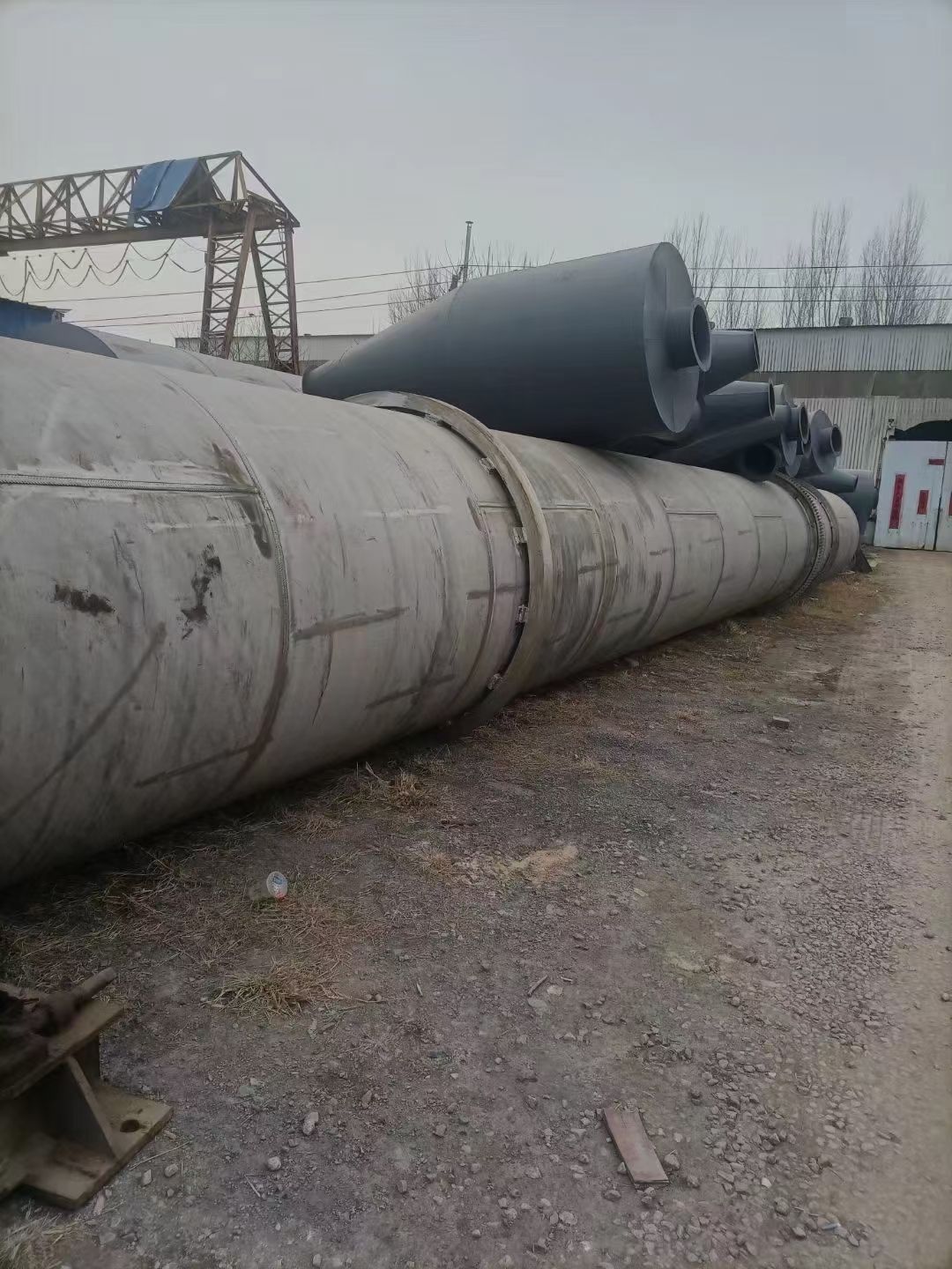 轉(zhuǎn)讓二手滾筒烘干機(jī) 一套1.8米X18米全不銹鋼滾筒式烘干機(jī)