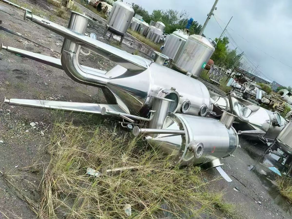 转让二手浓缩蒸发器 一套手续2000升食品级浓缩蒸发器