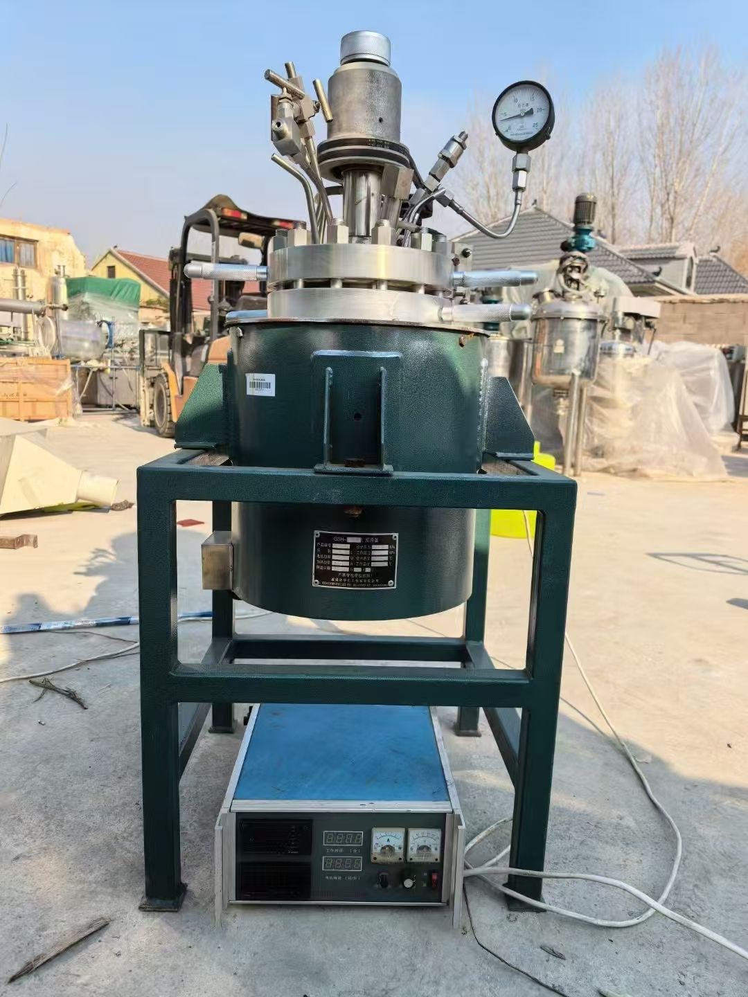 轉讓二手高壓反應釜 一臺容積5L實驗型壓力10兆帕高壓反應釜