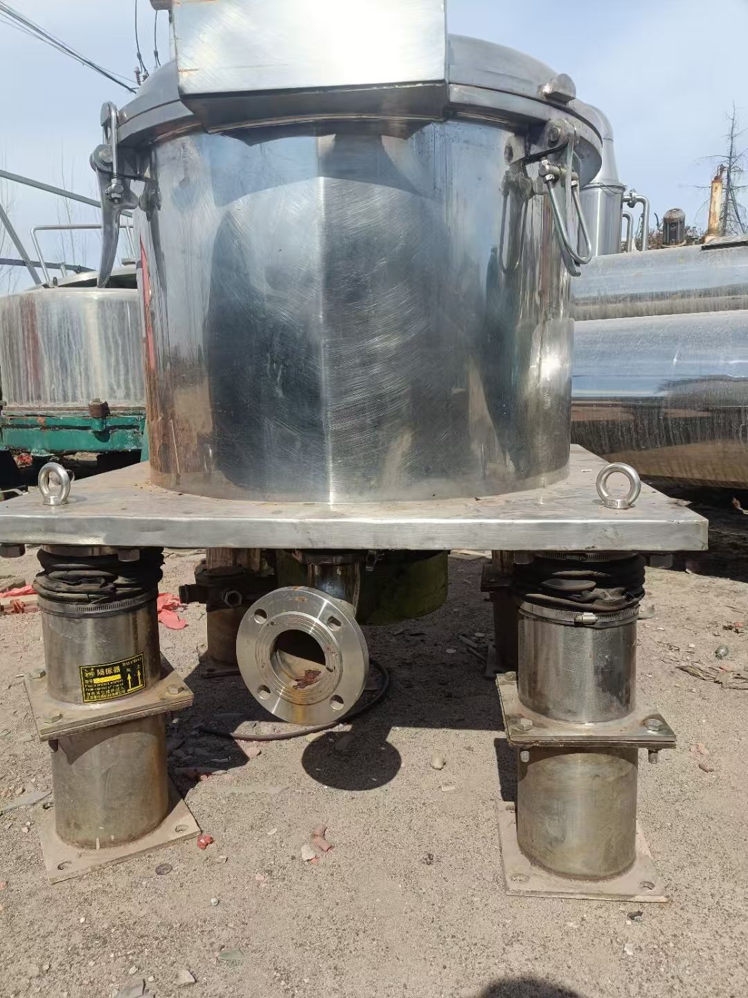 轉(zhuǎn)讓二手平板離心機 一臺600型全不銹鋼平板式密閉離心機