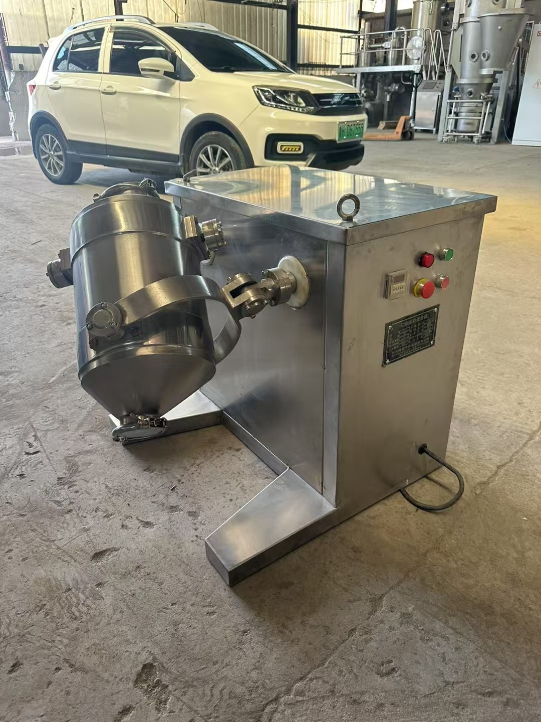 轉(zhuǎn)讓二手三維混合機 一臺容積20升實驗型三維運動混合機