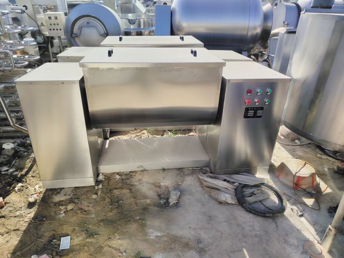 轉(zhuǎn)讓二手槽型混合機(jī) 兩臺容積300升全不銹鋼槽型混合機(jī)