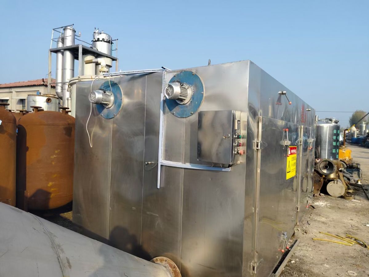 轉讓二手熱風烘箱 一臺四門八車192盤電氣兩用熱風循環(huán)烘箱