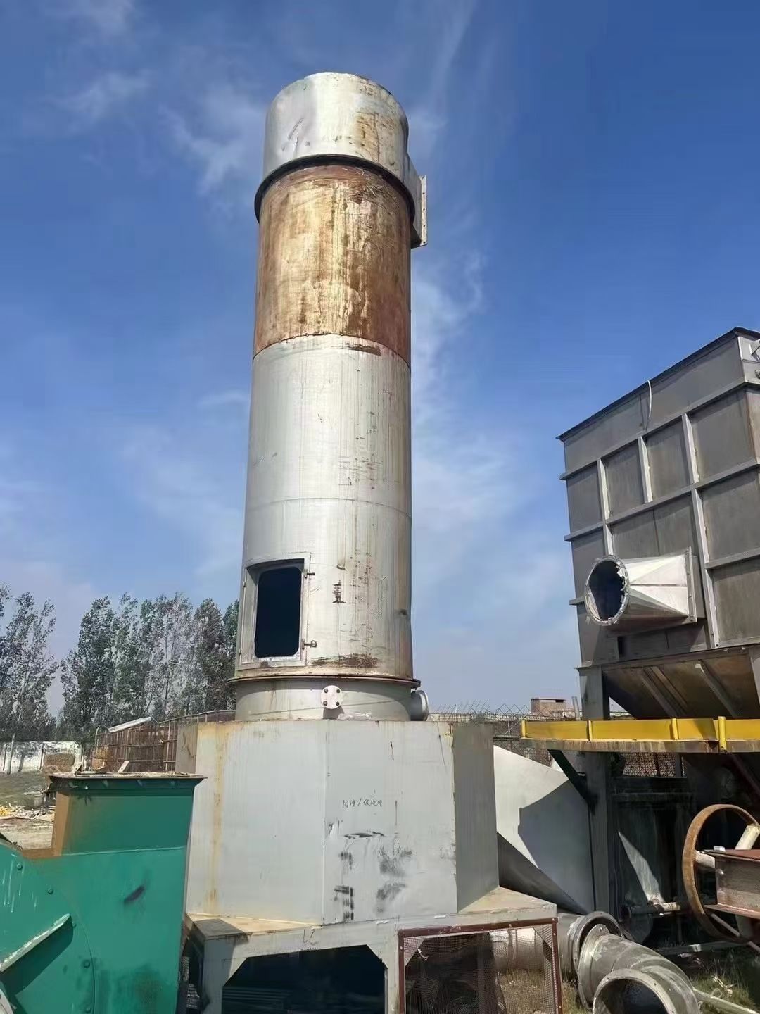 轉(zhuǎn)讓二手閃蒸干燥機(jī) 一套直徑1.2米全不銹鋼旋轉(zhuǎn)閃蒸干燥機(jī)