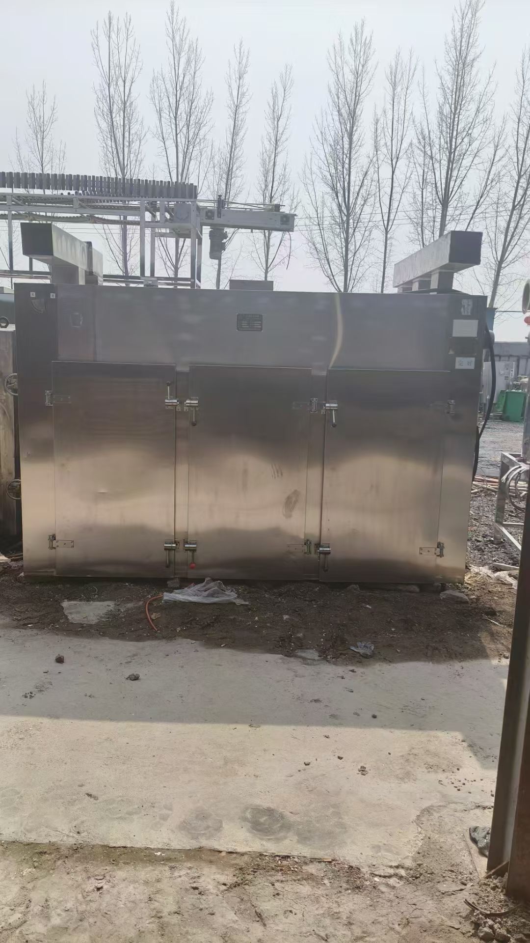 轉(zhuǎn)讓二手熱風(fēng)烘箱 一臺(tái)三門六車144盤電氣兩用熱風(fēng)循環(huán)烘箱