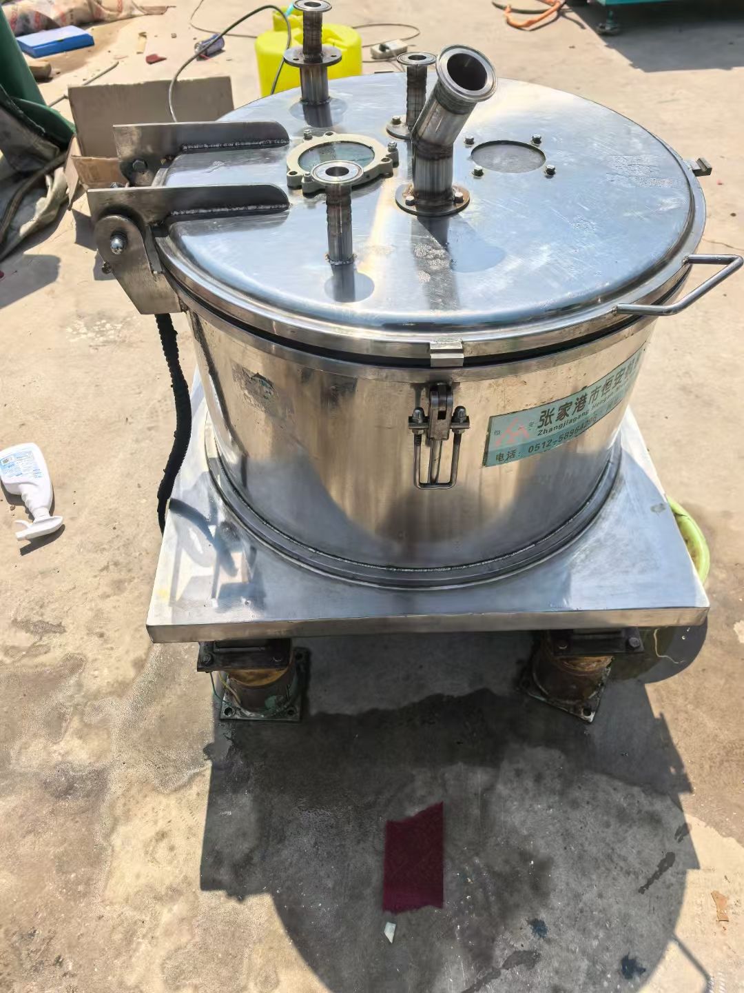 轉(zhuǎn)讓二手平板離心機(jī) 兩臺(tái)直徑450型賽德力產(chǎn)平板密閉離心機(jī)