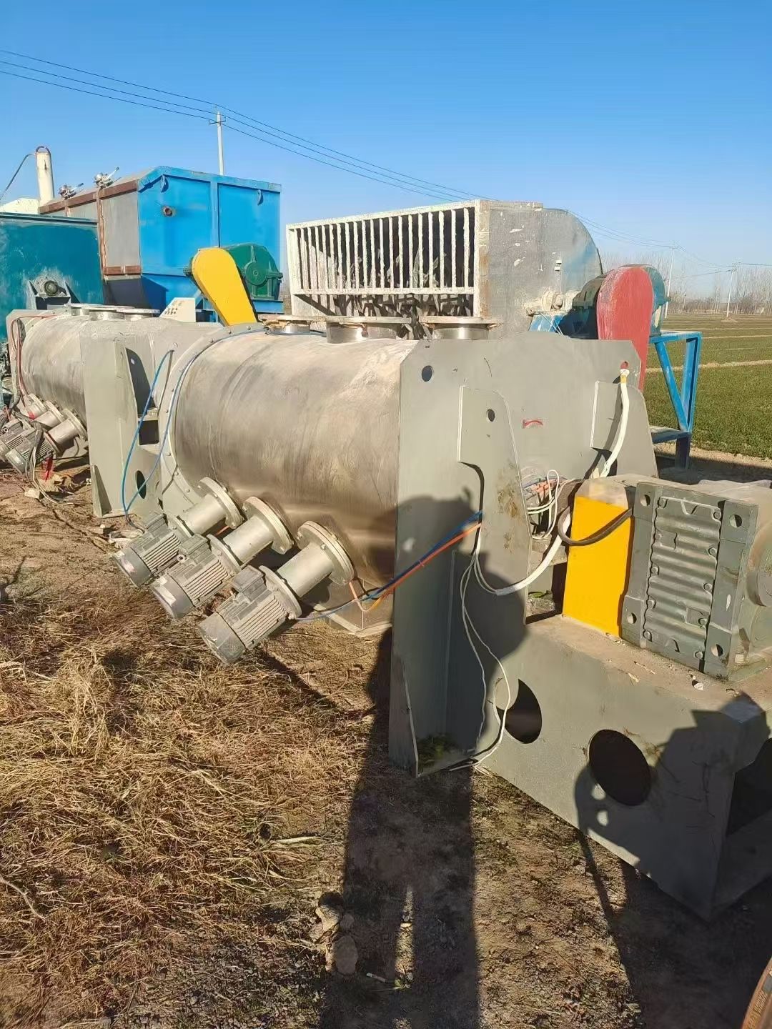 轉讓二手犁刀混合機 兩臺容積2立方上海升立產臥式犁刀混合機
