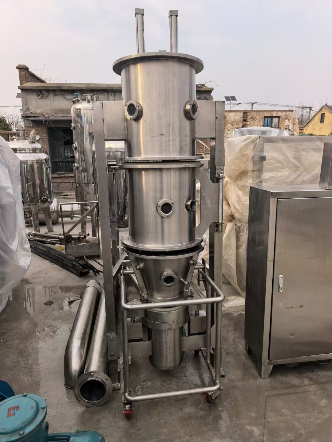 轉(zhuǎn)讓二手沸騰干燥機 一臺JFG-5型高效沸騰干燥機
