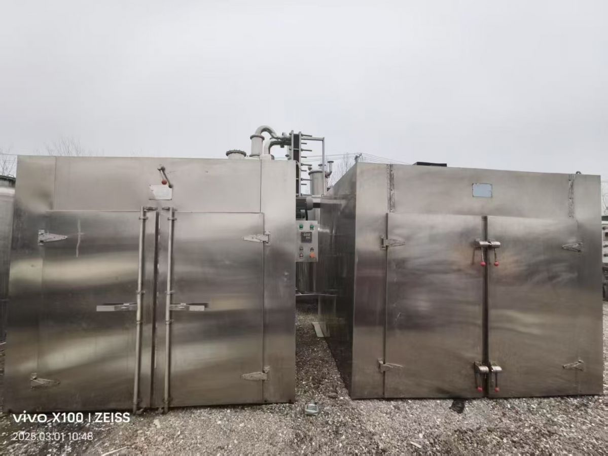 轉(zhuǎn)讓二手熱風(fēng)烘箱 兩臺(tái)兩門兩車96盤電加熱熱風(fēng)循環(huán)烘箱