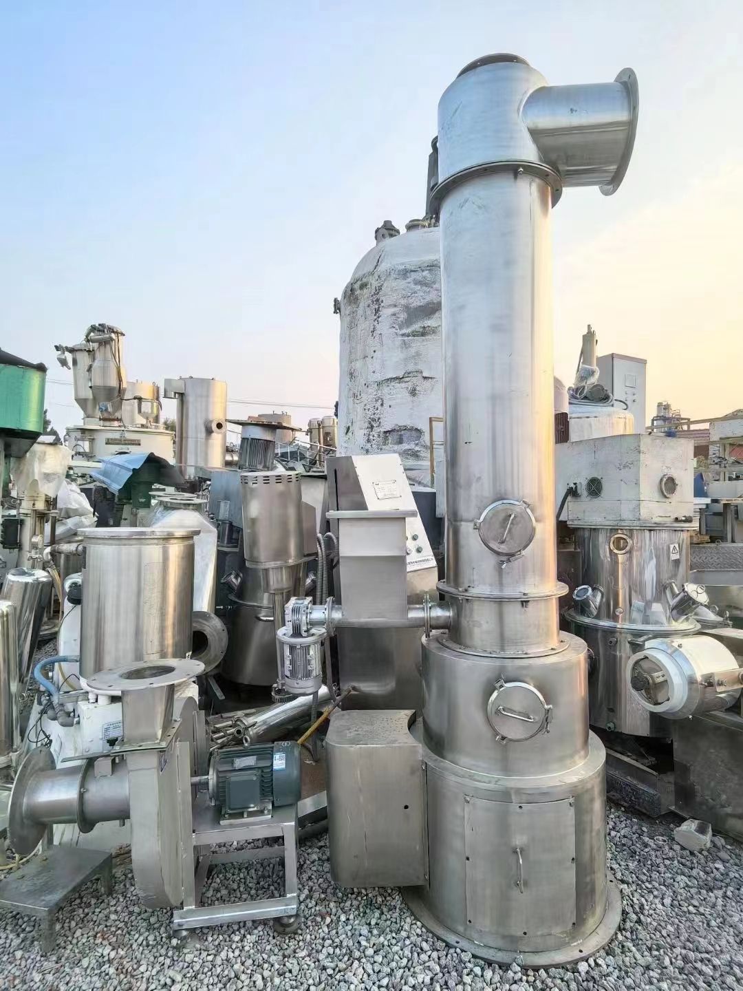 轉(zhuǎn)讓二手閃蒸干燥機(jī) 一套直徑30型全不銹鋼實(shí)驗(yàn)型閃蒸干燥機(jī)