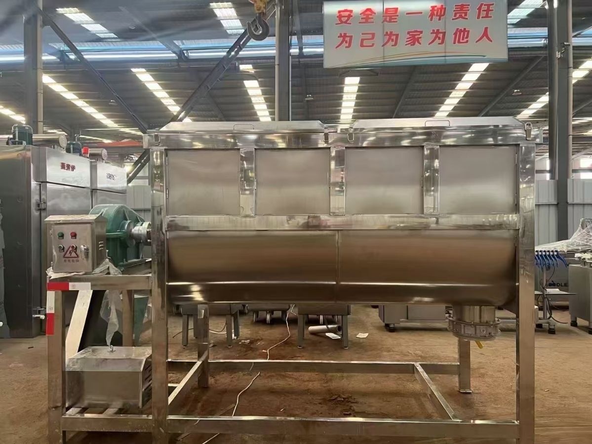 轉(zhuǎn)讓二手螺帶混合機(jī) 一臺(tái)容積3立方內(nèi)外拋光食品級(jí)臥式螺帶混合機(jī)