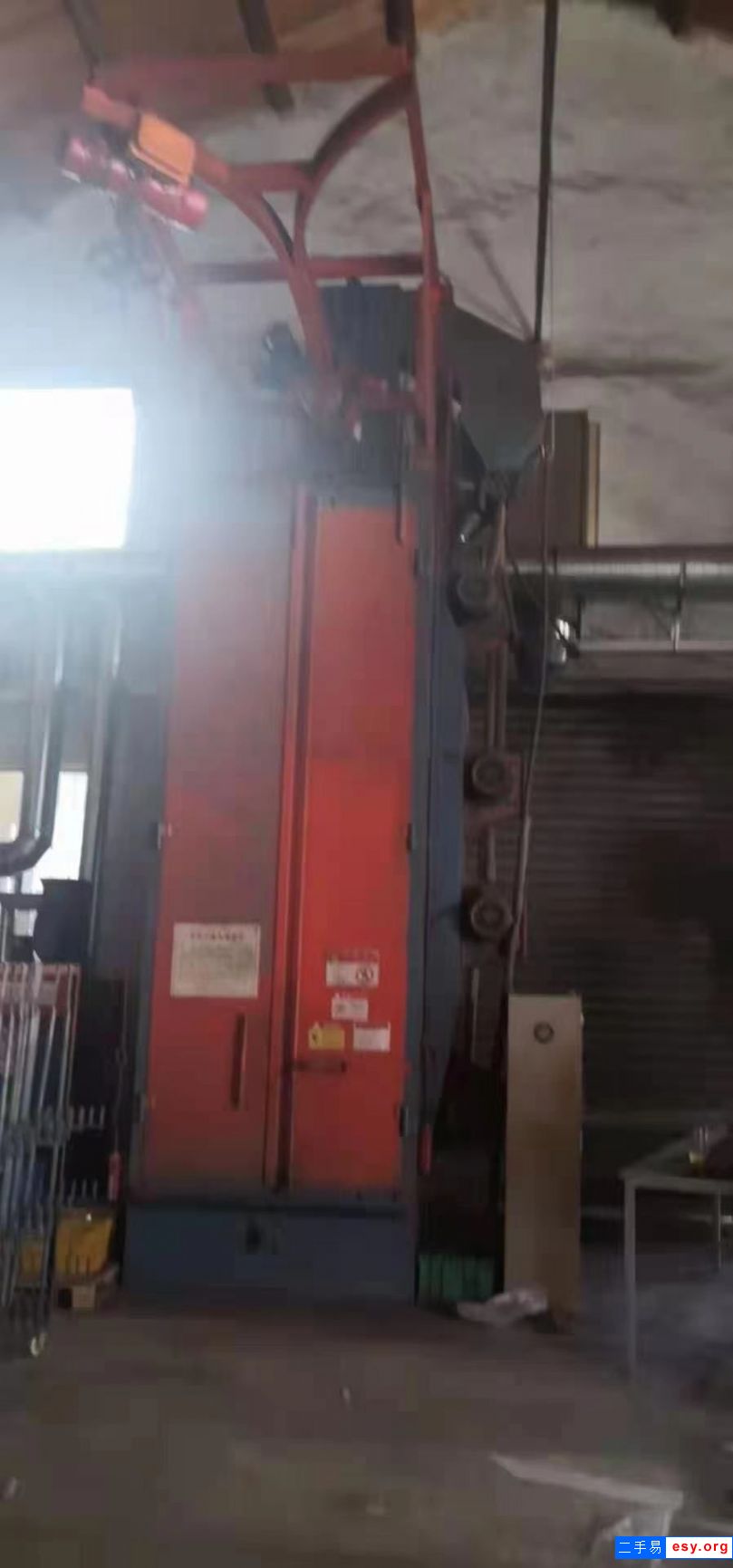 出售履帶 吊鉤  通過式拋丸機