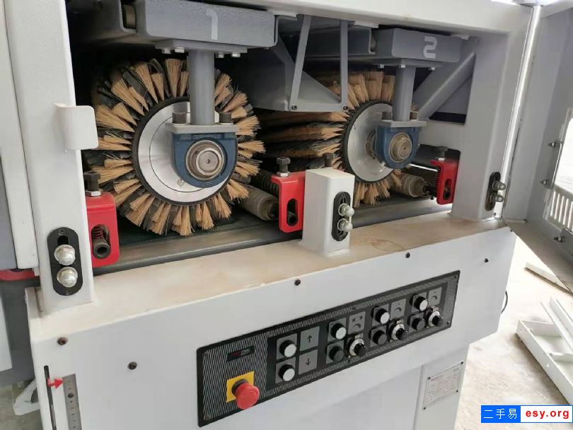出售九成新二手木工機械設備威特動力1300曲線柔性砂光線木工砂光機