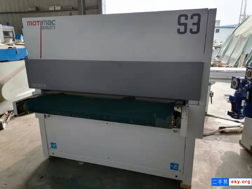 出售九成新二手木工機械設備威特動力1300曲線柔性砂光線木工砂光機