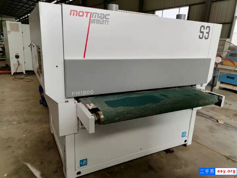 出售九成新二手木工機械設備威特動力1300曲線柔性砂光線木工砂光機