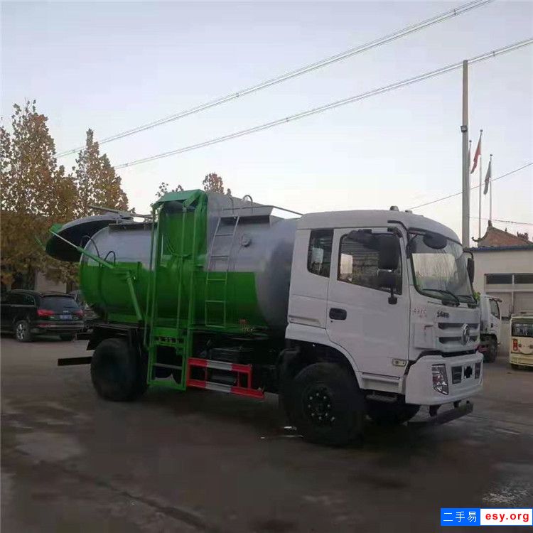 藍牌二手垃圾車 東風垃圾車 餐廚掛桶垃圾車