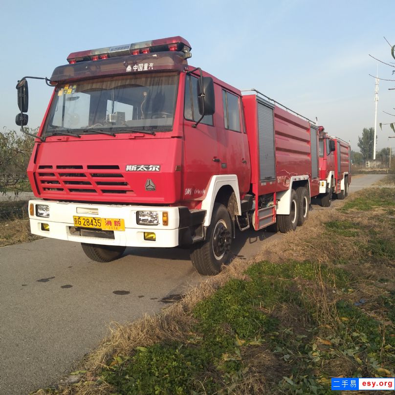 現(xiàn)車轉(zhuǎn)讓二手消防車 重汽水罐泡沫兩用消防車