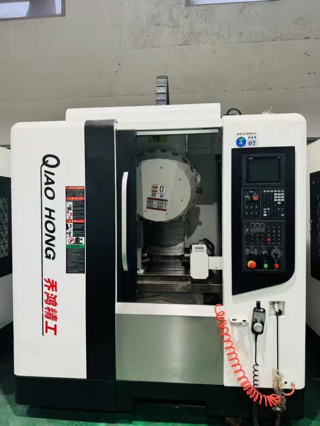 機(jī)況超好，95成新喬鴻T6鉆攻機(jī)，三菱M80系統(tǒng)