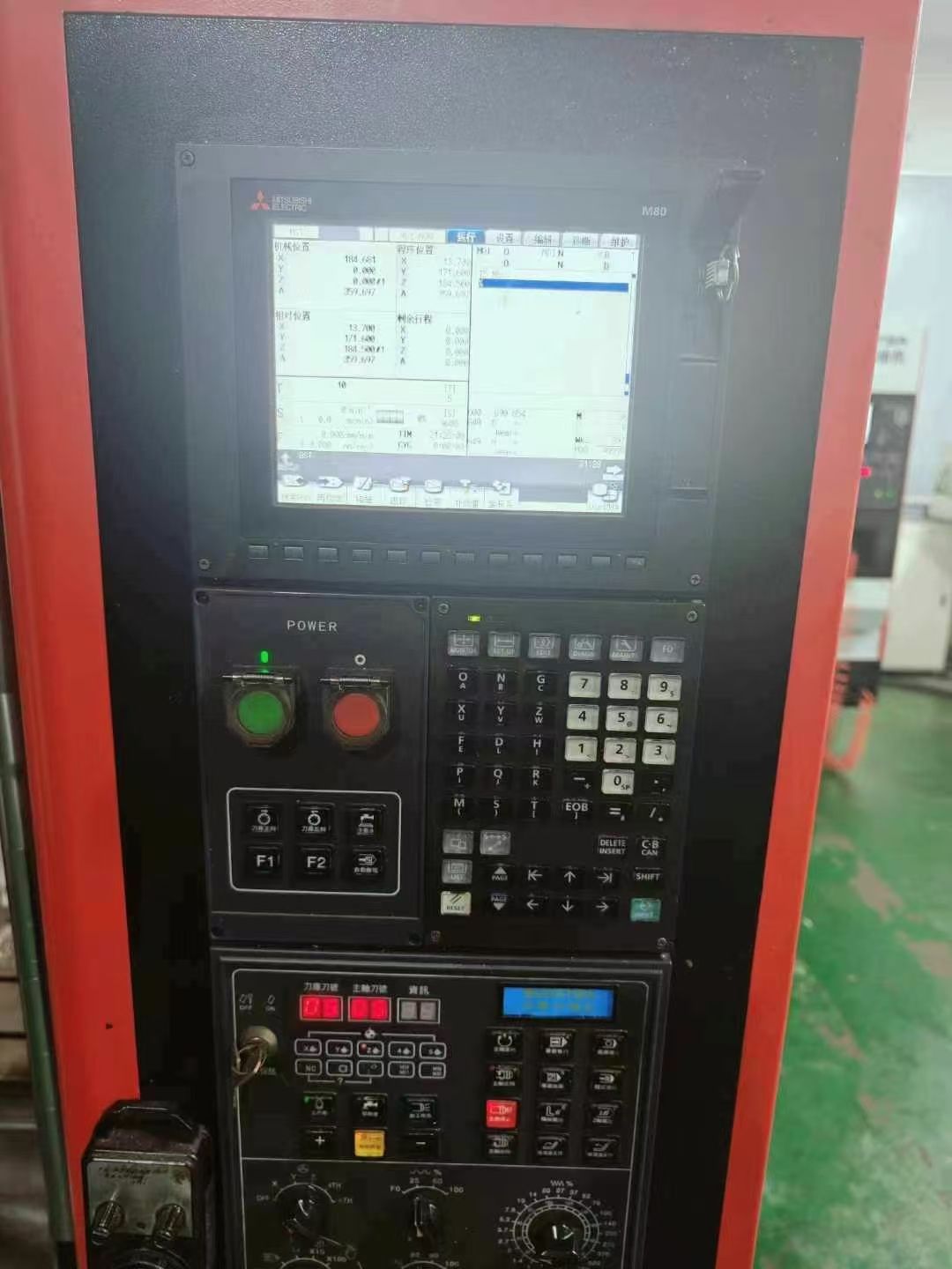 上新銘斯特T600鉆攻機(jī)，三菱*款M80系統(tǒng)，帶原裝譚佳四軸，主軸兩
