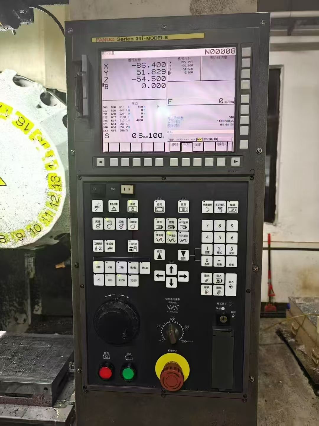 深夜下定長安工廠在位一批日本小黃機,發(fā)那科31-MODEL  B系統(tǒng)