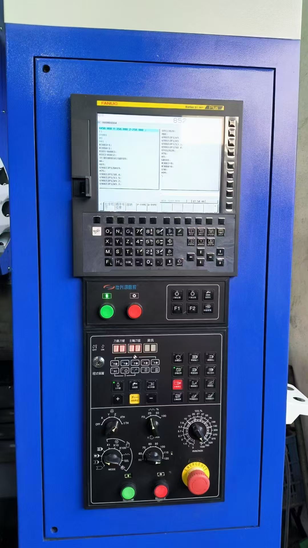 新到同款3臺(tái)重型仕興鴻640鉆攻機(jī)，法蘭克puis系統(tǒng)