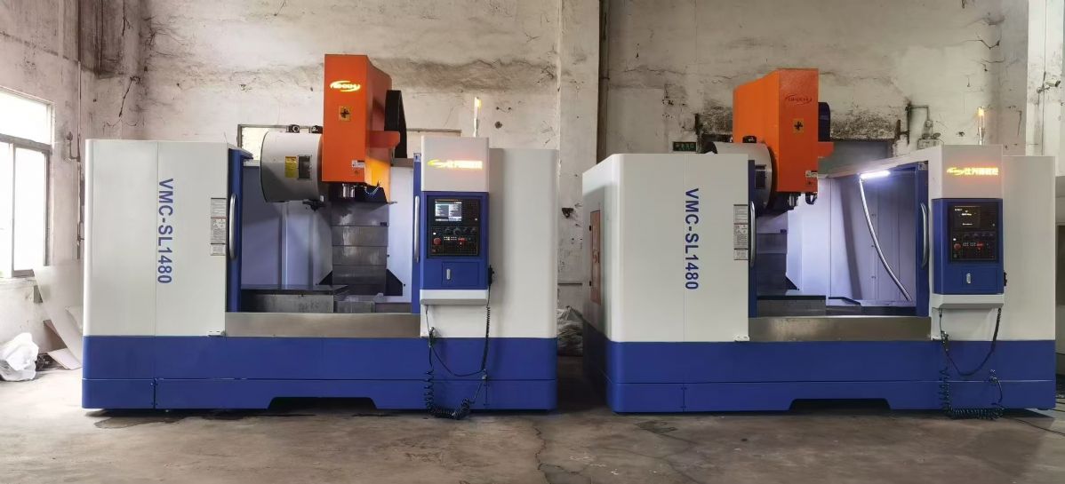 全新雙胞胎v1160三線軌加工中心，三菱M80系統(tǒng)