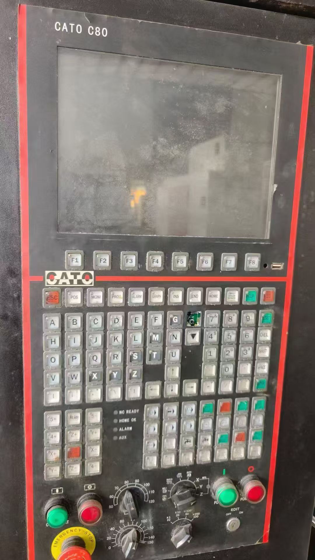 巨岡v850三線軌加工中心，新代C80系統(tǒng)