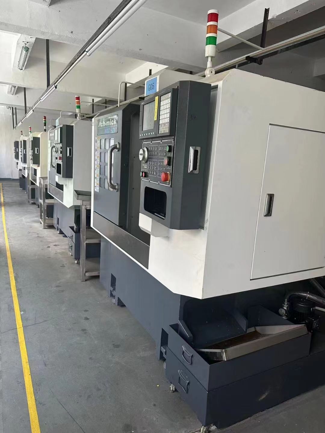 只打了樣品的60臺(tái)新機(jī)，米克36數(shù)控斜軌車床，臺(tái)灣新代系統(tǒng)，臺(tái)灣鍵椿主