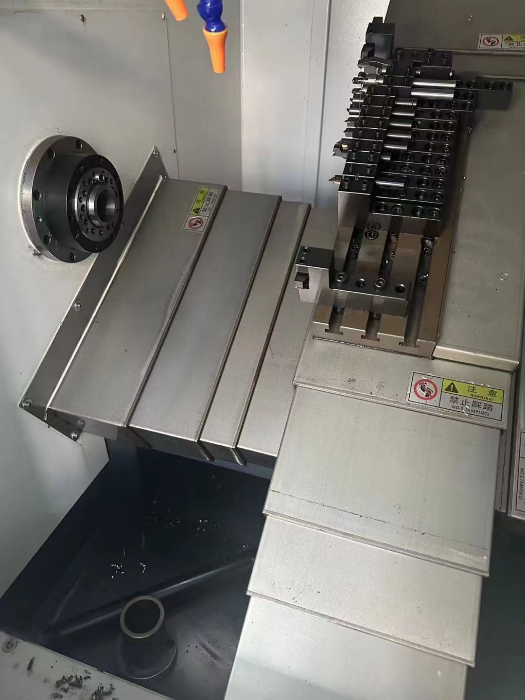 只打了樣品的60臺(tái)新機(jī)，米克36數(shù)控斜軌車床，臺(tái)灣新代系統(tǒng)，臺(tái)灣鍵椿主