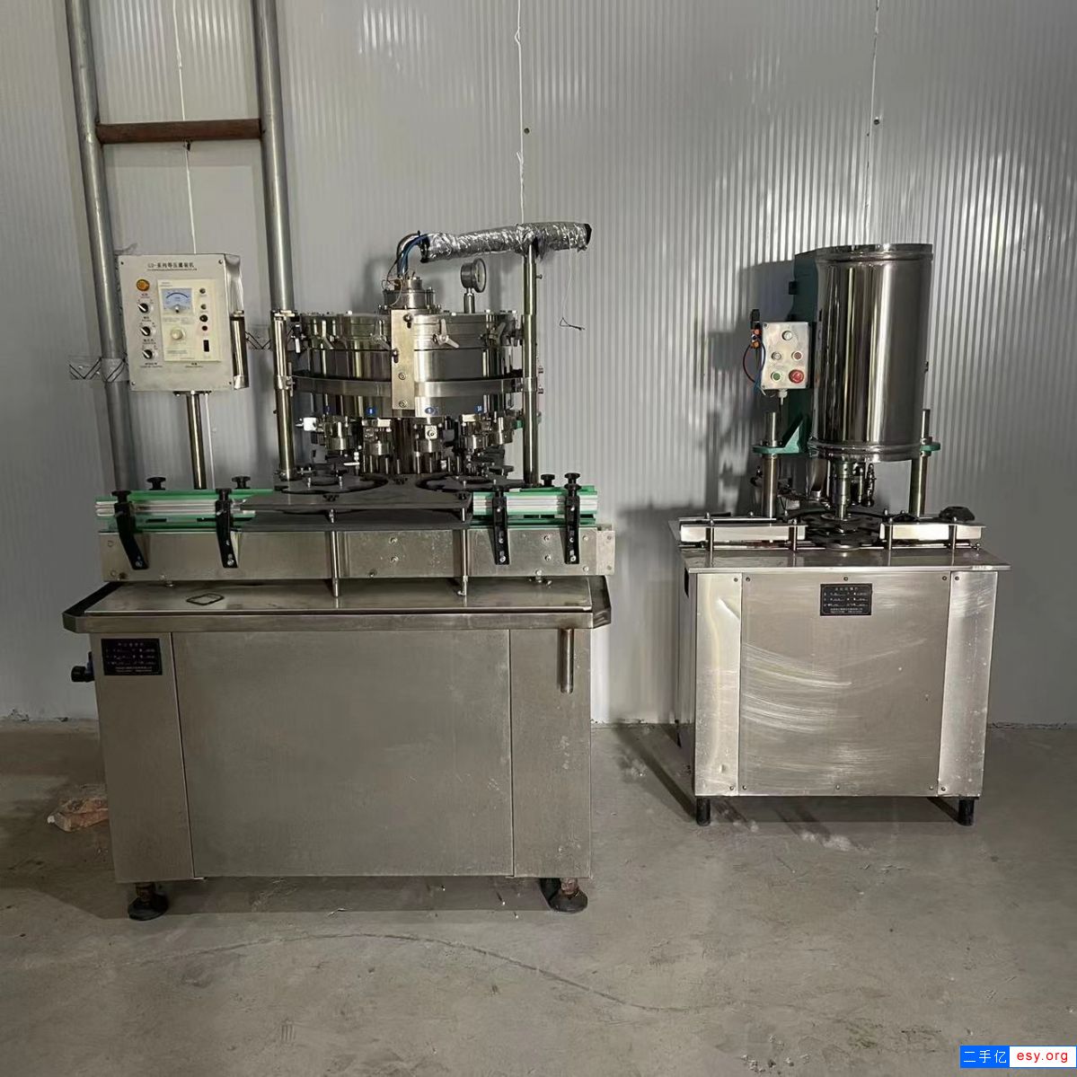 出售二手易拉罐灌裝機 啤酒 雞尾酒 碳酸飲料易拉罐灌裝機