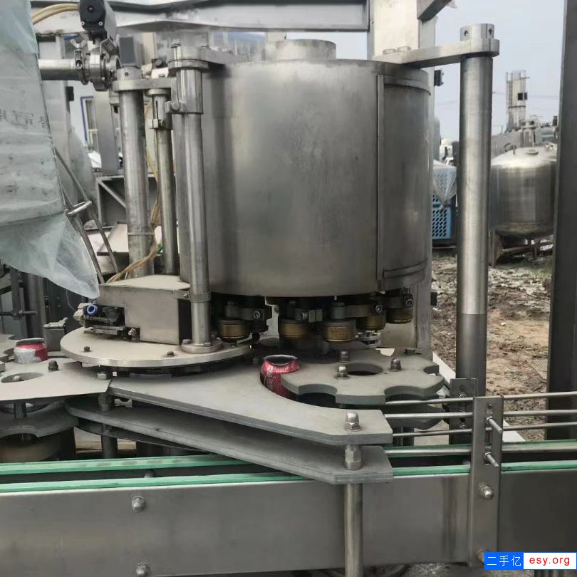 低價(jià)出售二手易拉罐灌裝機(jī) 啤酒可樂(lè)含氣易拉罐灌裝機(jī)