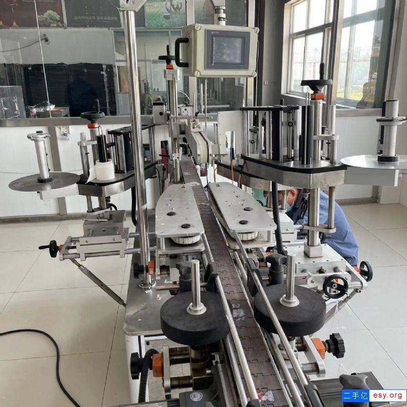 出售二手不干膠貼標機 雞尾酒三面不干膠貼標機