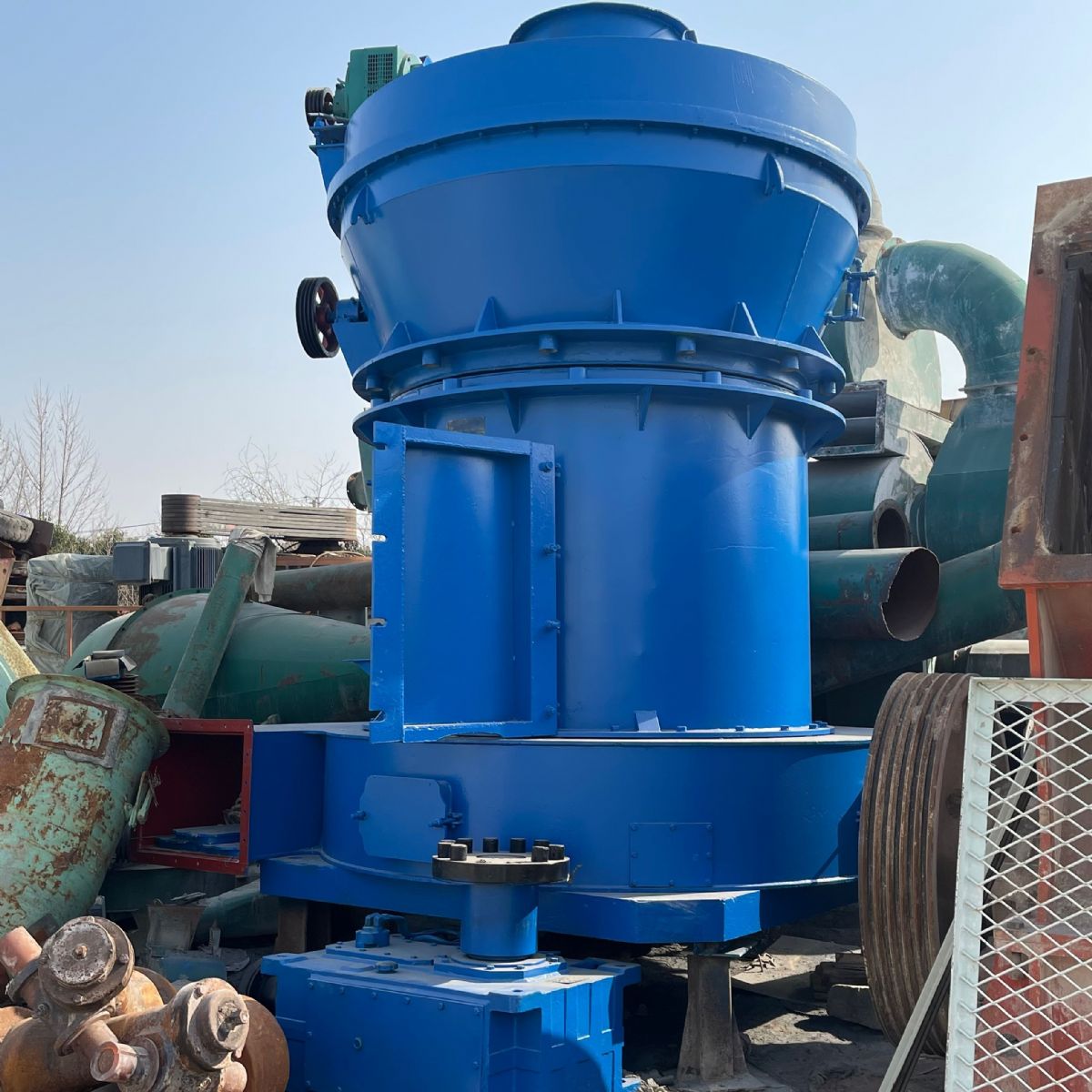 出售二手上海建冶6R4528石灰石雷蒙磨粉機(jī)
