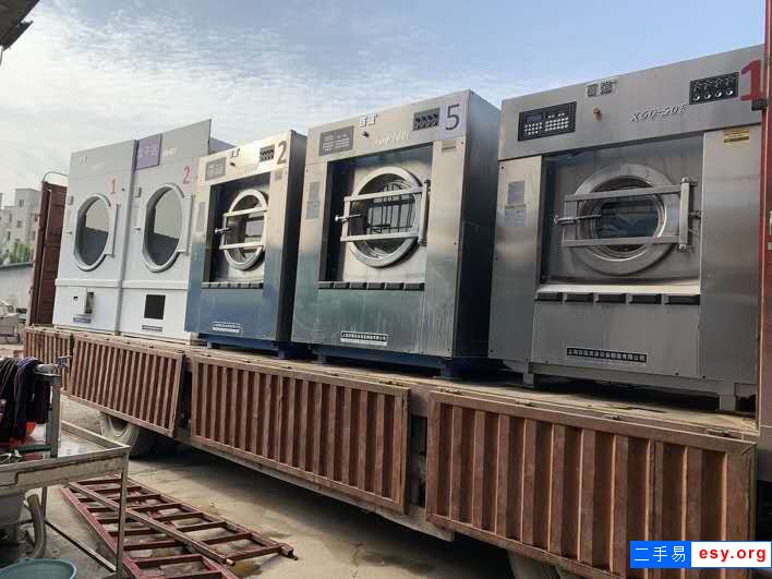 轉(zhuǎn)讓二手工業(yè)水洗設(shè)備二手100公斤洗脫機(jī)二手四棍燙平機(jī)二手布草折疊機(jī)