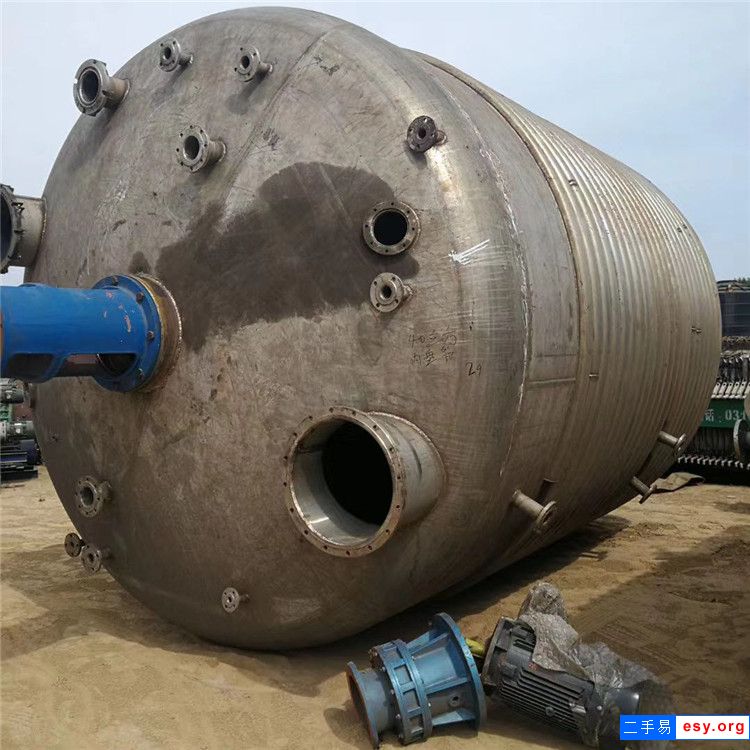 內盤管不銹鋼反應釜 10立方304材質內盤管反應釜