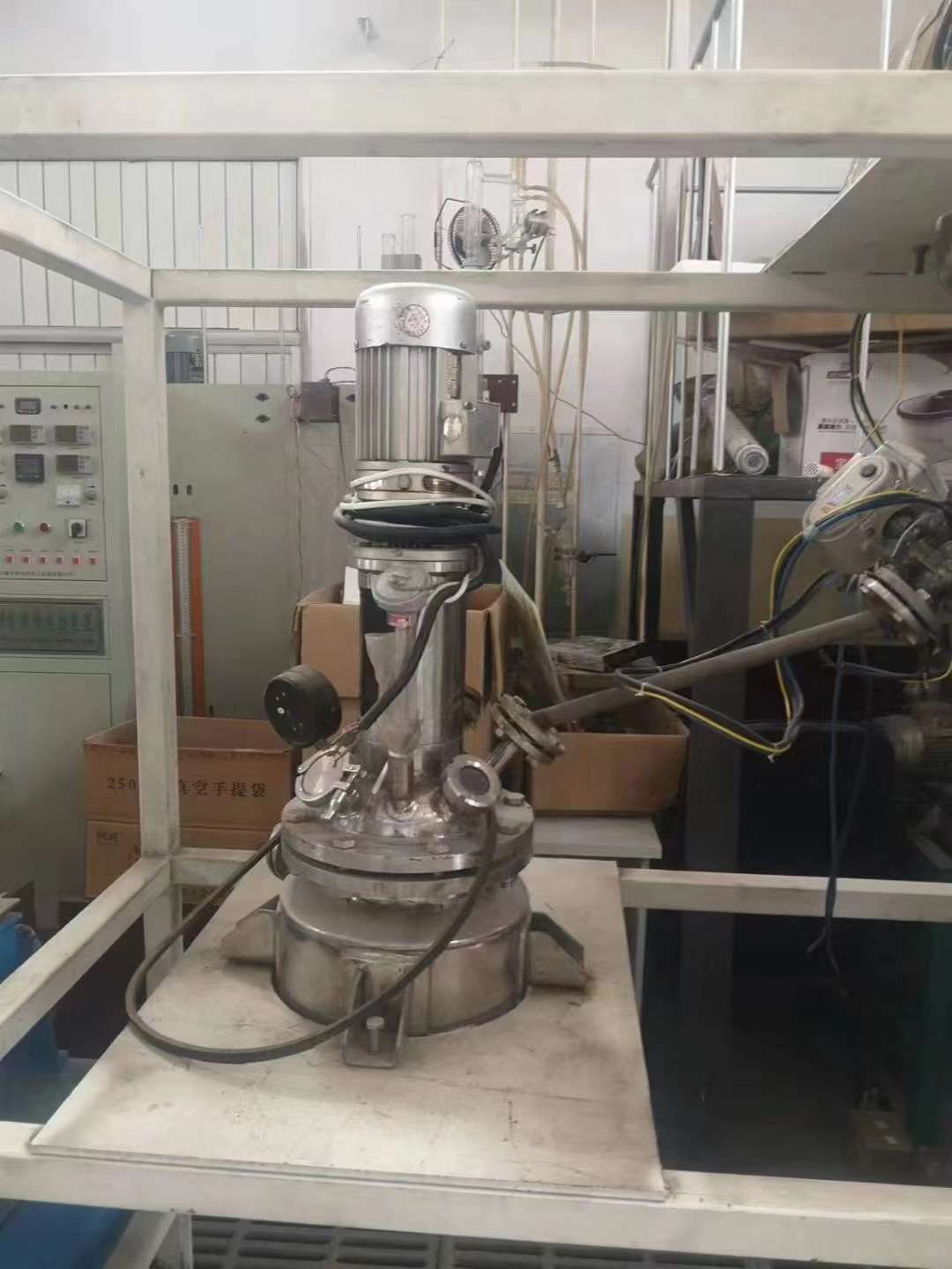 轉讓二手不銹鋼反應釜 兩臺實驗型5L不銹鋼高壓反應釜