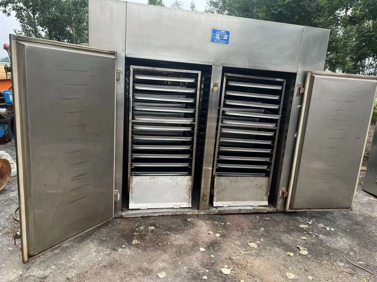 转让二手热风烘箱 三台两门四车电汽两用热风循环烘箱