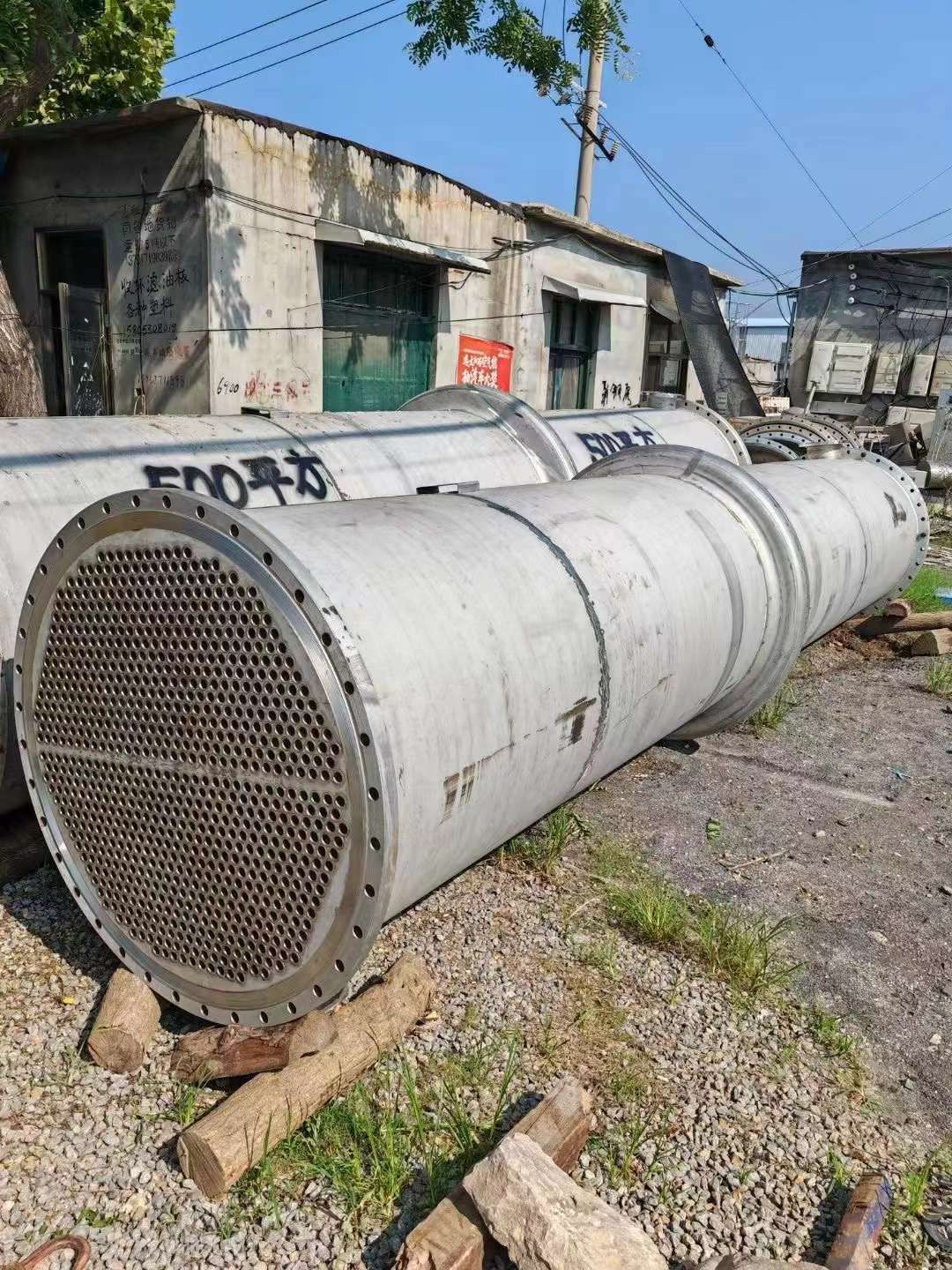 轉讓二手列管冷凝器 350平方-500平方不銹鋼列管冷凝器