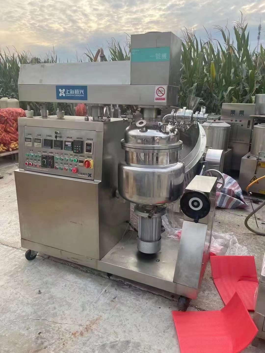 轉(zhuǎn)讓二手真空乳化機 一套實驗型30L真空均質(zhì)乳化機