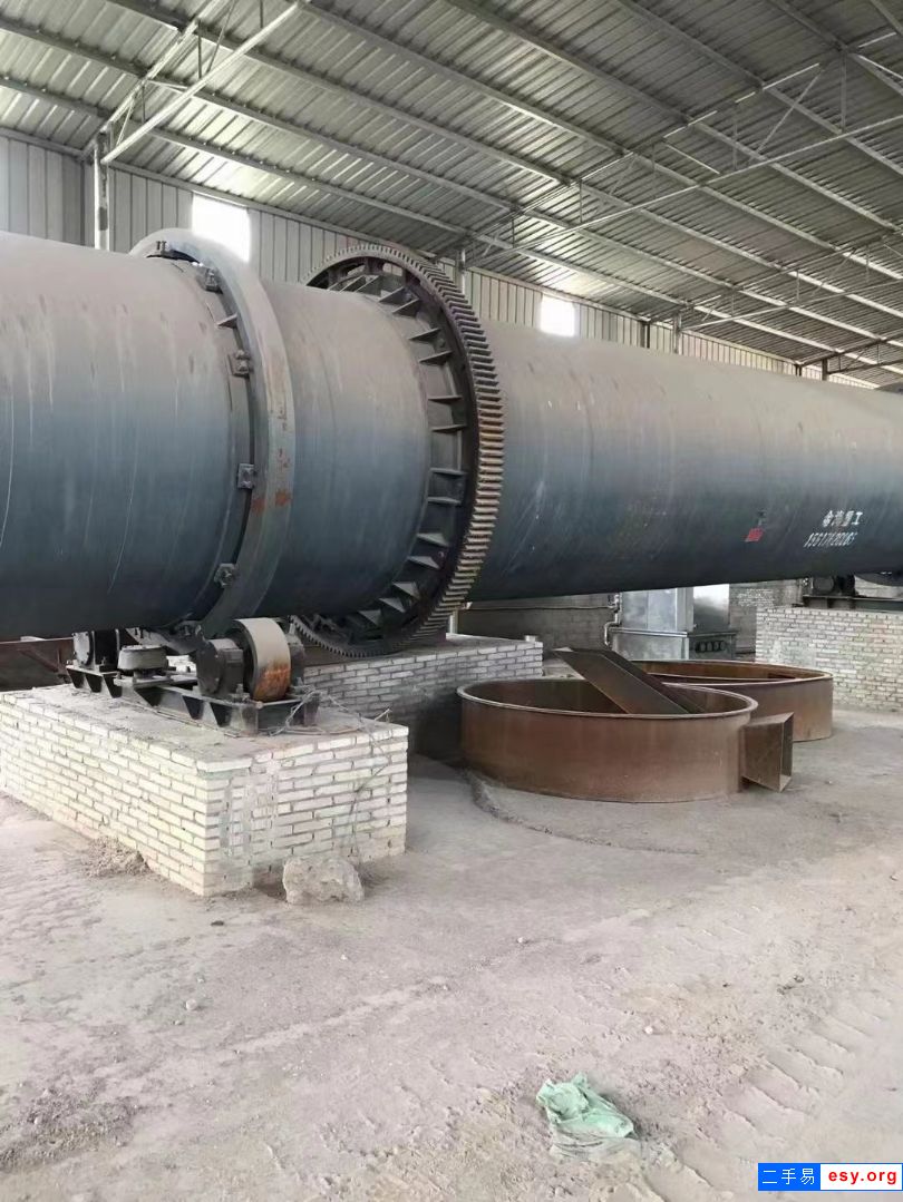 二手滾筒烘干機，2.2米x18米全套滾筒烘干機