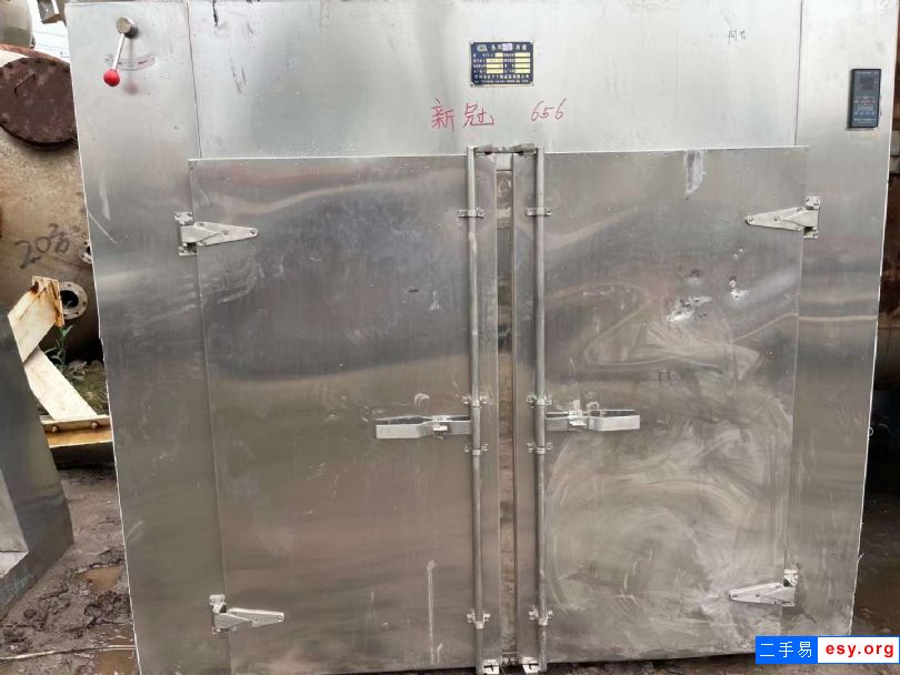 轉(zhuǎn)讓二手熱風(fēng)烘箱 一臺(tái)48盤兩門兩車烘箱
