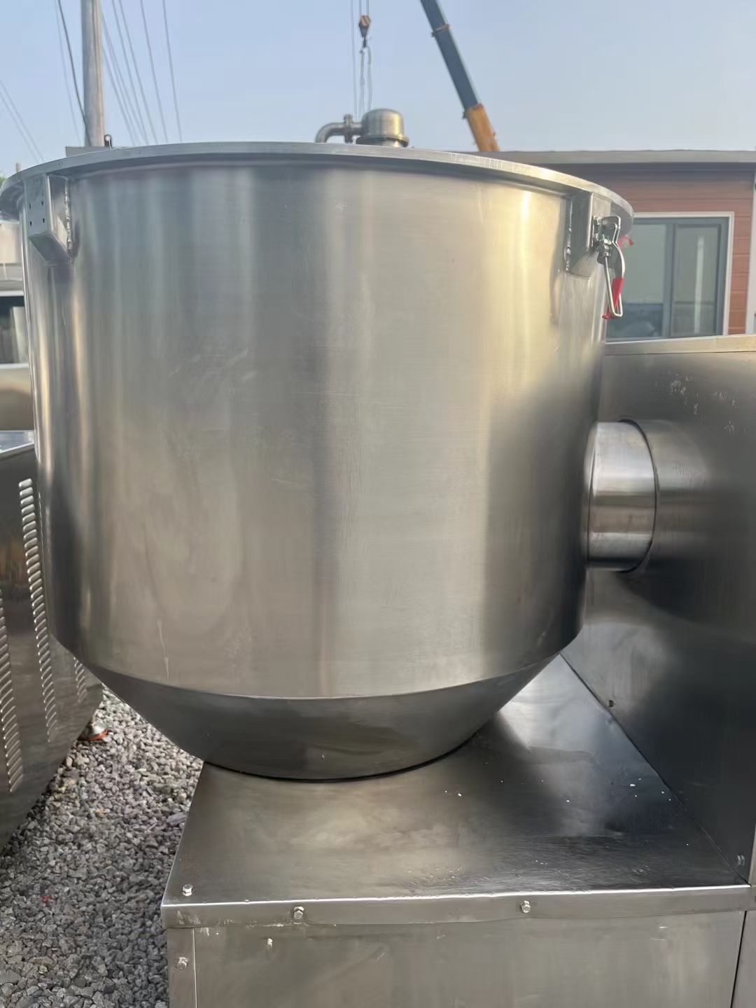 轉(zhuǎn)讓二手高速混合機(jī) 一臺(tái)容積500L食品級(jí)全不銹鋼立式高速混合機(jī)