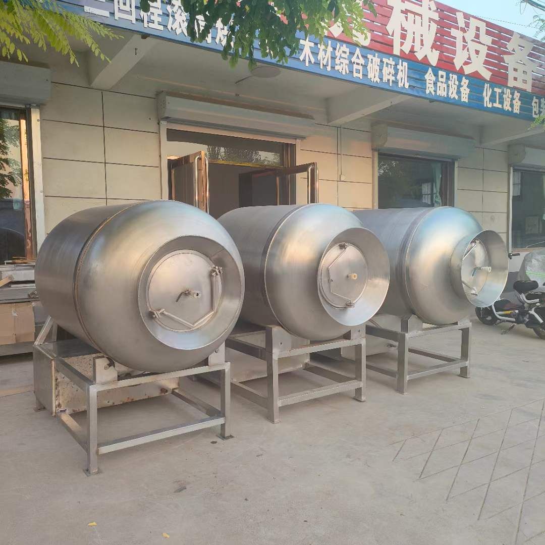 轉(zhuǎn)讓二手真空滾揉機(jī) 三臺(tái)容積1000L真空變頻滾揉機(jī)